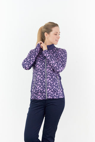 Pure Golf Auttie Winterweight Womens Golf Jacket - Lavender Flurry