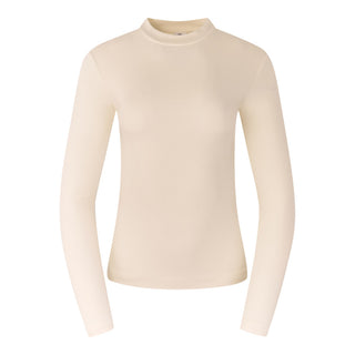 Pure Golf Olwen Super Soft Mock Neck Top - Champagne