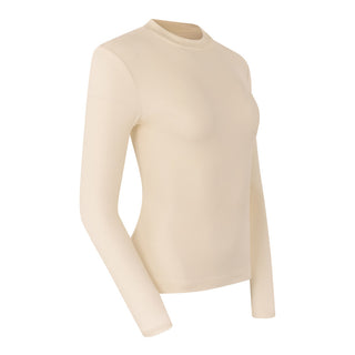 Pure Golf Olwen Super Soft Mock Neck Top - Champagne