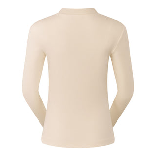 Pure Golf Olwen Super Soft Mock Neck Top - Champagne