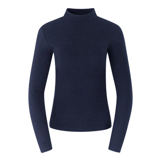 Pure Golf Fern Super Soft Mock Neck Base layer top- Navy