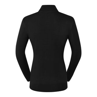 Pure Golf Blair Full Zip Lined Womens Golf Cardigan - Black
