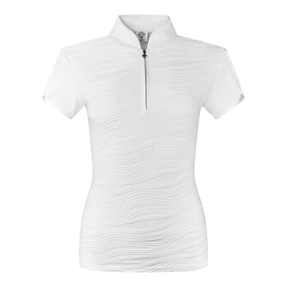 Cove Ladies Cap Sleeve Polo Shirt - White