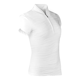 Cove Ladies Cap Sleeve Polo Shirt - White