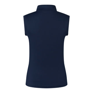 Pure Golf Cove Ladies Sleeveless Golf Polo Shirt - Navy