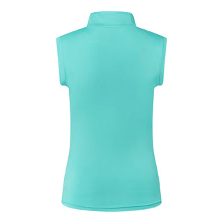 Pure Golf Cove Ladies Sleeveless Polo Shirt - Ocean Blue