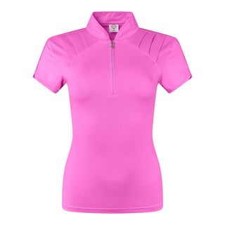 Pure Golf Olivia Ladies Cap Sleeve Polo Shirt - Azalea
