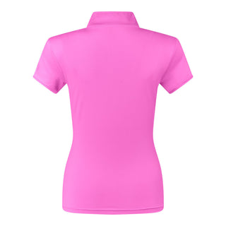 Pure Golf Olivia Ladies Cap Sleeve Polo Shirt - Azalea