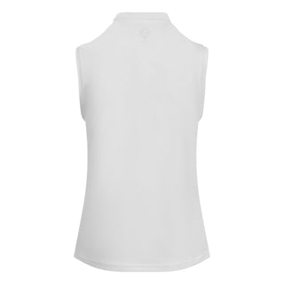 Bloom Ladies Sleeveless Golf Polo Shirt - White