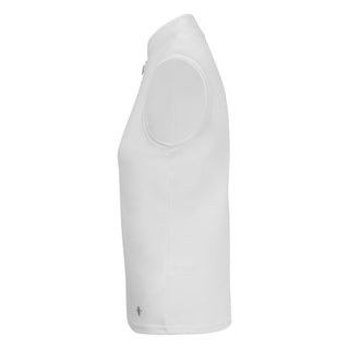 Bloom Ladies Sleeveless Golf Polo Shirt - White