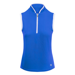Bloom Ladies Sleeveless Golf Polo Shirt -Royal Blue