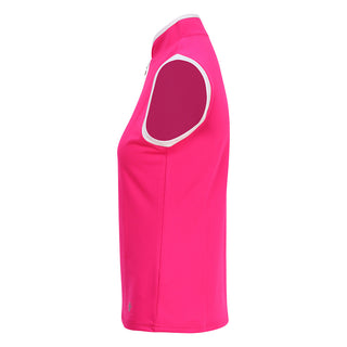 Bloom Ladies Sleeveless Golf Polo Shirt - Hot Pink