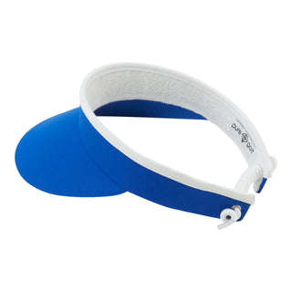 Telephone wire ladies golf visor with Ball Marker - Royal Blue