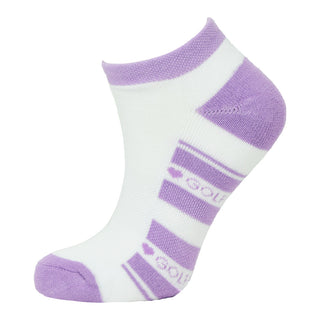 Pure Ladies 2 Pair Pack Of Trainer Golf Socks- Lilac