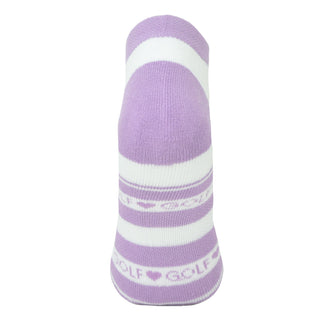 Pure Ladies 2 Pair Pack Of Trainer Golf Socks- Lilac