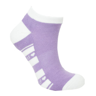 Pure Ladies 2 Pair Pack Of Trainer Golf Socks- Lilac