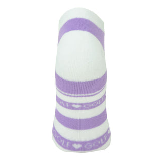 Pure Ladies 2 Pair Pack Of Trainer Golf Socks- Lilac