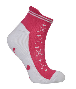 3 Pair Pack Ladies Golf Socks - Pink