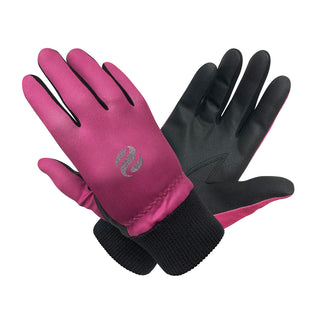 Polar Stretch Pair of Winter Ladies Golf Gloves - Pink