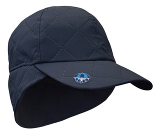 Ladies Waterproof Fleece Lined Rain Cap with Ball Marker - Navy