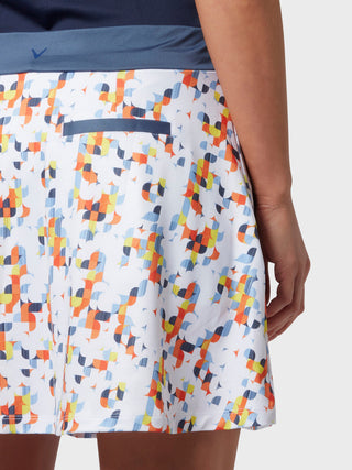 Callaway Golf Ladies Shift Geo Pull On Golf Skort 43CM - Brilliant White