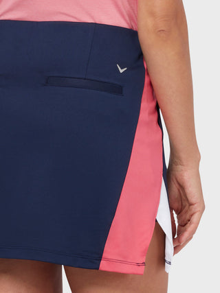 Callaway Golf Ladies Colour Block Pull On Skort 40CM - Peacoat