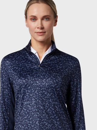 Callaway Golf Ladies Long Sleeve Shape Shifter Top - Peacoat
